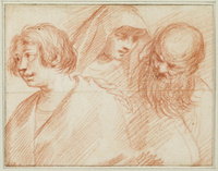 A+ 073
<br/>
Drie koppen
<br/>
<em>Anoniem It, Florence (17de eeuw)</em>